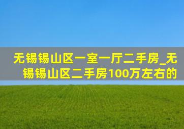 无锡锡山区一室一厅二手房_无锡锡山区二手房100万左右的