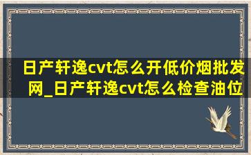 日产轩逸cvt怎么开(低价烟批发网)_日产轩逸cvt怎么检查油位