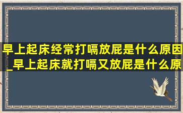 早上起床经常打嗝放屁是什么原因_早上起床就打嗝又放屁是什么原因