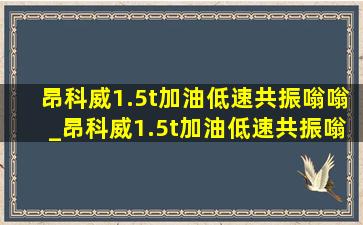 昂科威1.5t加油低速共振嗡嗡_昂科威1.5t加油低速共振嗡嗡异响