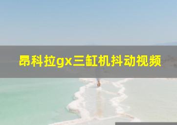 昂科拉gx三缸机抖动视频