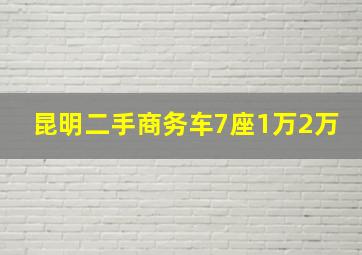 昆明二手商务车7座1万2万