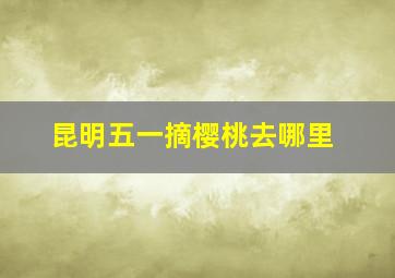 昆明五一摘樱桃去哪里