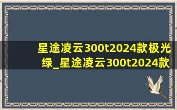 星途凌云300t2024款极光绿_星途凌云300t2024款极光绿实拍