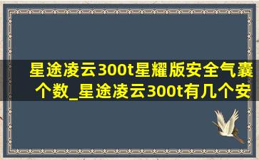 星途凌云300t星耀版安全气囊个数_星途凌云300t有几个安全气囊