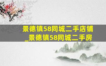 景德镇58同城二手店铺_景德镇58同城二手房