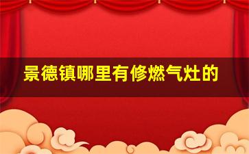 景德镇哪里有修燃气灶的