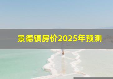 景德镇房价2025年预测