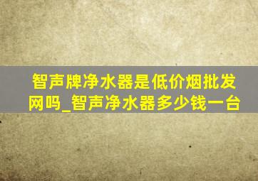 智声牌净水器是(低价烟批发网)吗_智声净水器多少钱一台