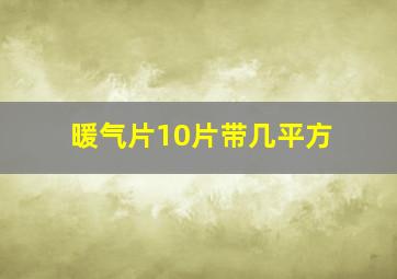 暖气片10片带几平方