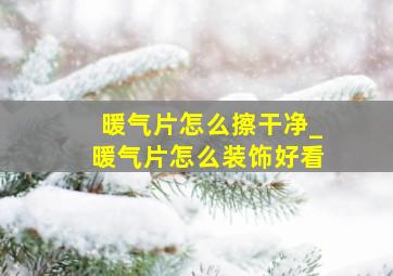 暖气片怎么擦干净_暖气片怎么装饰好看