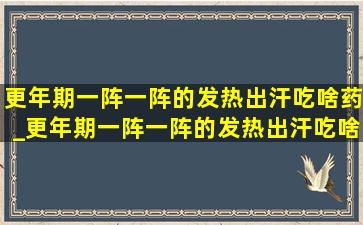 更年期一阵一阵的发热出汗吃啥药_更年期一阵一阵的发热出汗吃啥药见效快