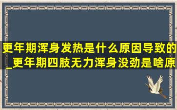 更年期浑身发热是什么原因导致的_更年期四肢无力浑身没劲是啥原因