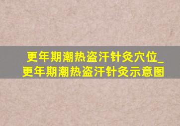 更年期潮热盗汗针灸穴位_更年期潮热盗汗针灸示意图