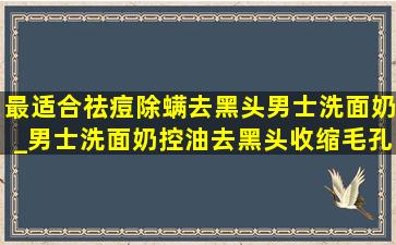 最适合祛痘除螨去黑头男士洗面奶_男士洗面奶控油去黑头收缩毛孔