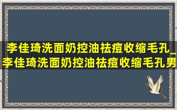 李佳琦洗面奶控油祛痘收缩毛孔_李佳琦洗面奶控油祛痘收缩毛孔男