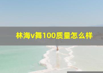 林海v舞100质量怎么样