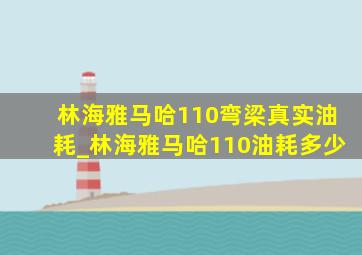 林海雅马哈110弯梁真实油耗_林海雅马哈110油耗多少