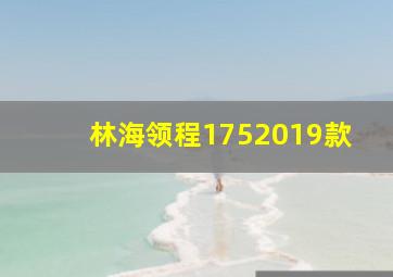 林海领程1752019款