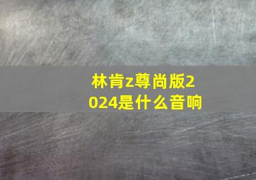 林肯z尊尚版2024是什么音响