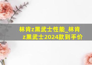 林肯z黑武士性能_林肯z黑武士2024款到手价