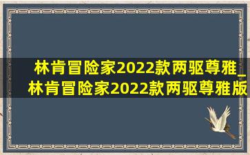 林肯冒险家2022款两驱尊雅_林肯冒险家2022款两驱尊雅版