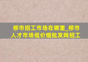 柳市招工市场在哪里_柳市人才市场(低价烟批发网)招工