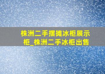 株洲二手摆摊冰柜展示柜_株洲二手冰柜出售