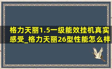 格力天丽1.5一级能效挂机真实感受_格力天丽26型性能怎么样