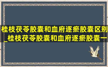 桂枝茯苓胶囊和血府逐瘀胶囊区别_桂枝茯苓胶囊和血府逐瘀胶囊一起吃行吗