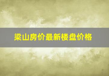 梁山房价最新楼盘价格