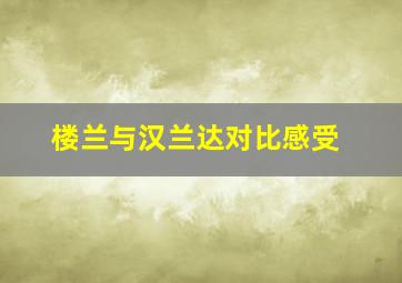 楼兰与汉兰达对比感受