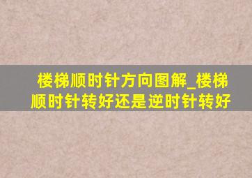 楼梯顺时针方向图解_楼梯顺时针转好还是逆时针转好