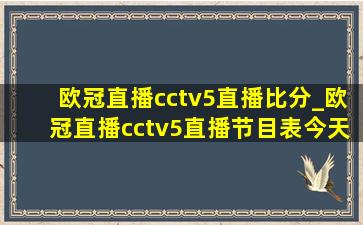 欧冠直播cctv5直播比分_欧冠直播cctv5直播节目表今天回放