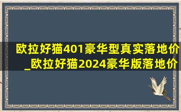 欧拉好猫401豪华型真实落地价_欧拉好猫2024豪华版落地价