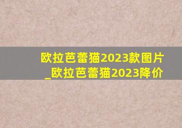 欧拉芭蕾猫2023款图片_欧拉芭蕾猫2023降价