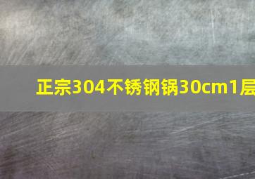 正宗304不锈钢锅30cm1层