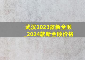 武汉2023款新全顺_2024款新全顺价格