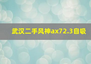 武汉二手风神ax72.3自吸