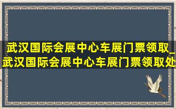 武汉国际会展中心车展门票领取_武汉国际会展中心车展门票领取处