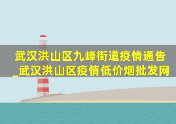 武汉洪山区九峰街道疫情通告_武汉洪山区疫情(低价烟批发网)