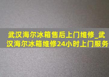 武汉海尔冰箱售后上门维修_武汉海尔冰箱维修24小时上门服务