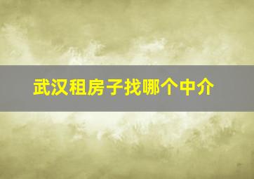 武汉租房子找哪个中介