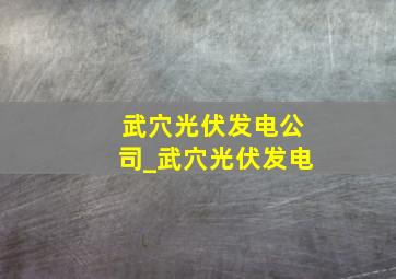 武穴光伏发电公司_武穴光伏发电