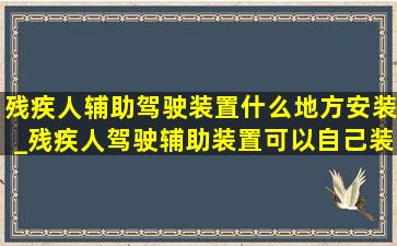 残疾人辅助驾驶装置什么地方安装_残疾人驾驶辅助装置可以自己装吗