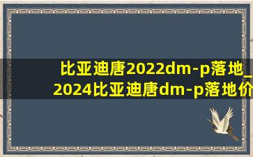 比亚迪唐2022dm-p落地_2024比亚迪唐dm-p落地价