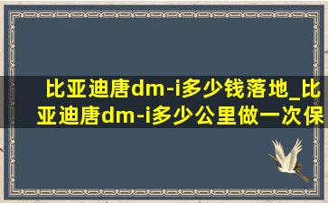 比亚迪唐dm-i多少钱落地_比亚迪唐dm-i多少公里做一次保养