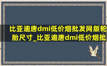 比亚迪唐dmi(低价烟批发网)版轮胎尺寸_比亚迪唐dmi(低价烟批发网)版轮胎尺寸规格