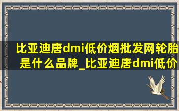 比亚迪唐dmi(低价烟批发网)轮胎是什么品牌_比亚迪唐dmi(低价烟批发网)版轮胎品牌