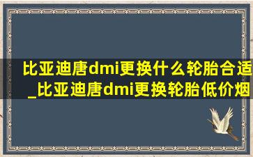 比亚迪唐dmi更换什么轮胎合适_比亚迪唐dmi更换轮胎(低价烟批发网)方案